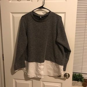 Layered illusion top